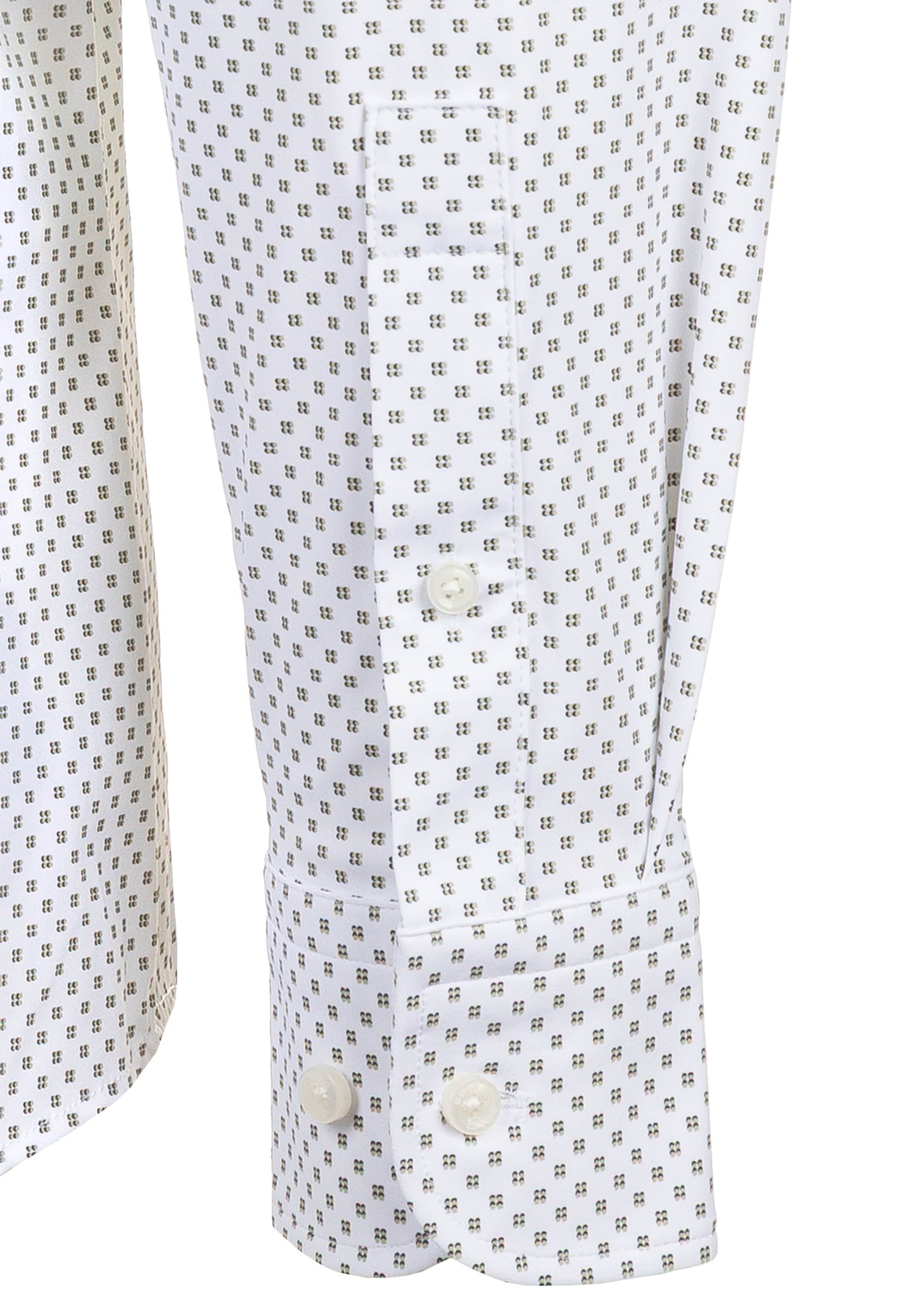 BOSS Slim Fit Hemd ' Hank' in Weiß