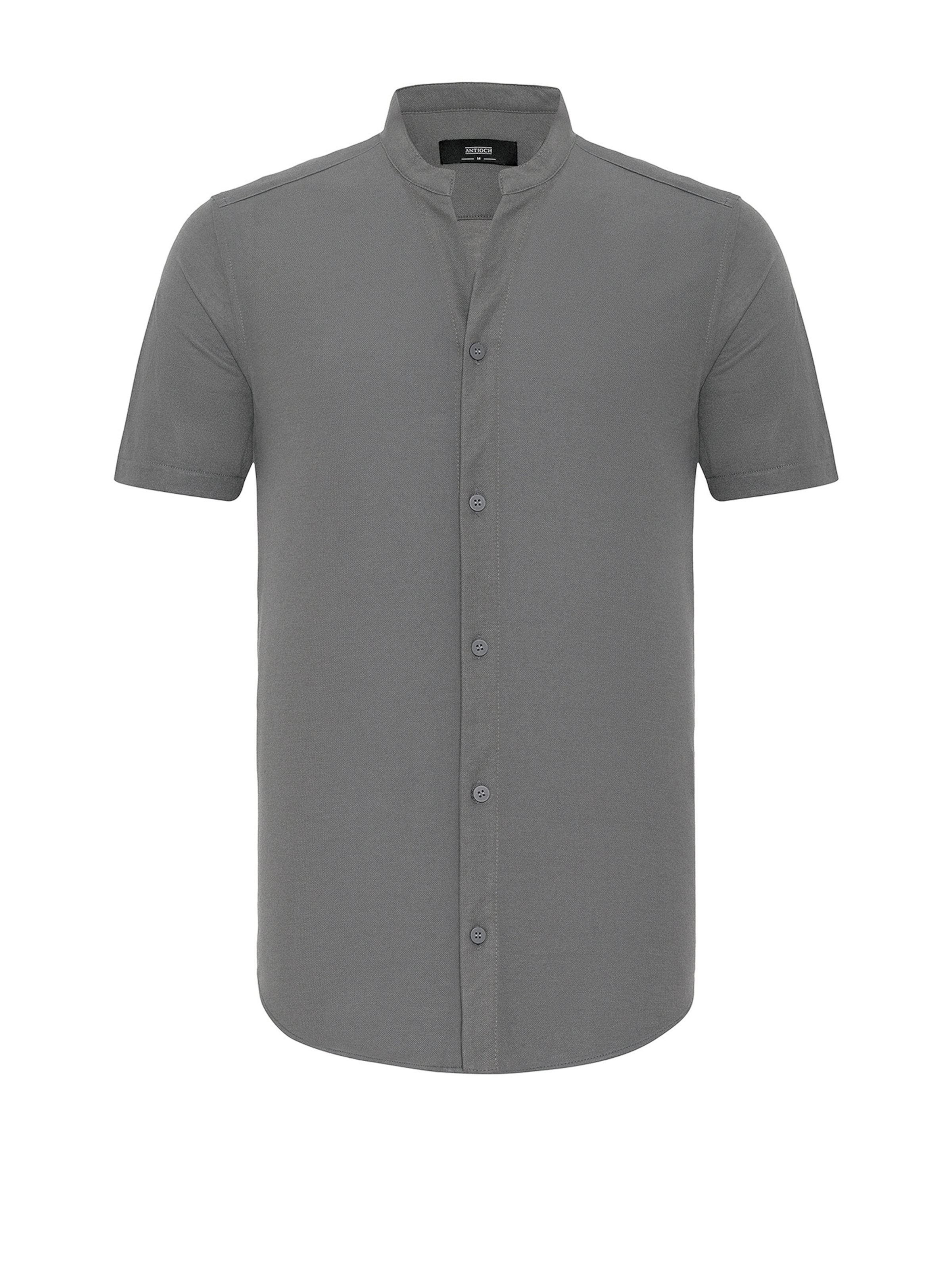 Antioch Button Up Shirt in Grey: front