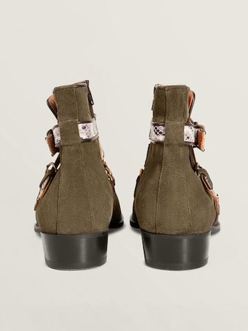 MAD TIGERS Boots 'SNAKE BUCKLE' in Green