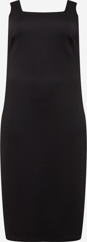 Rochie de la Calvin Klein Curve pe negru: față