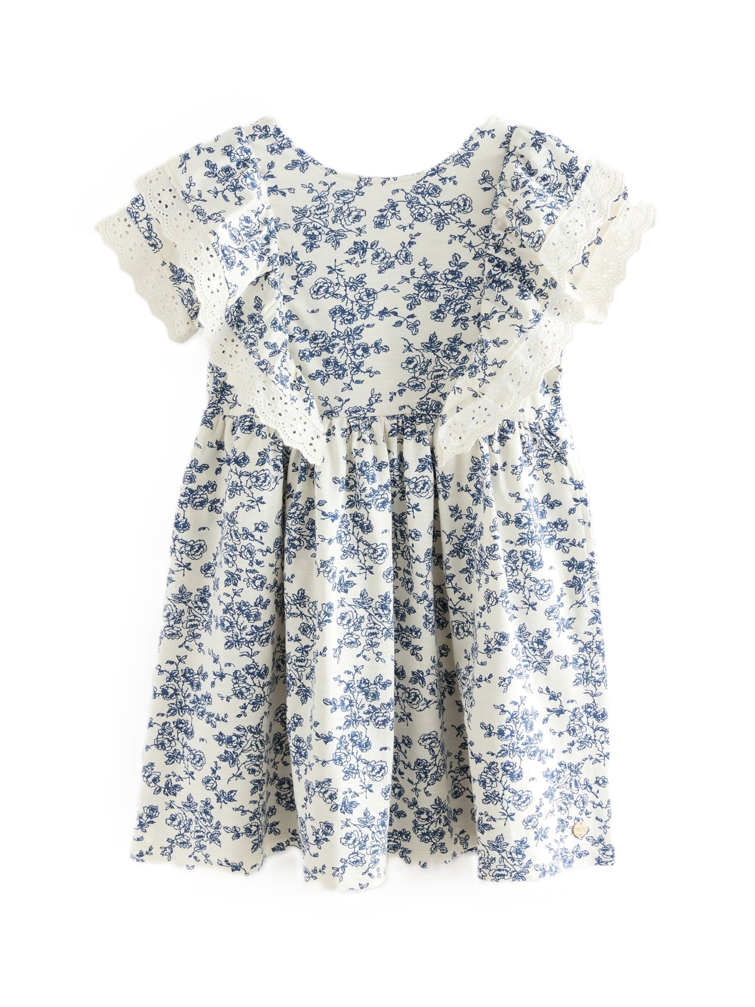 LAURA ASHLEY Obleka | modra barva: sprednja stran