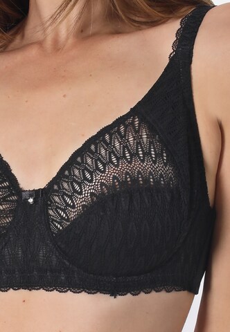 sassa T-shirt BH 'FEMININE MICRO' in Zwart