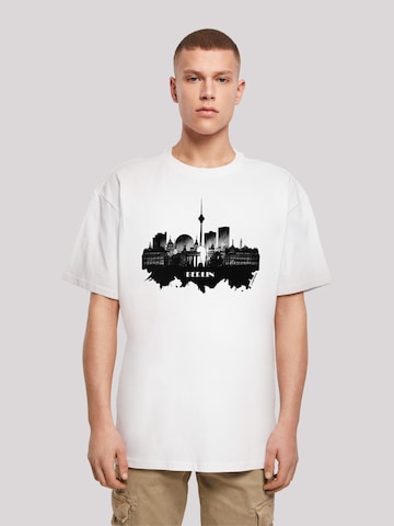 T-Shirt 'Berlin' F4NT4STIC en blanc : devant