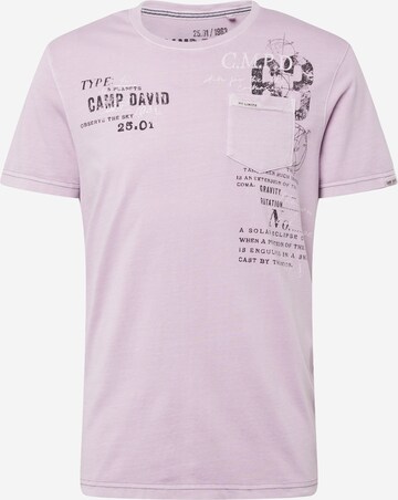 CAMP DAVID Shirt in Purple: front