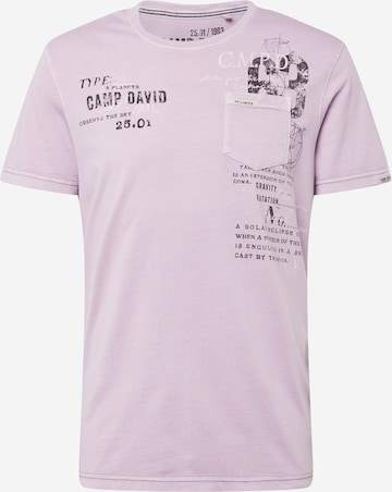 CAMP DAVID Shirt in Purple: front