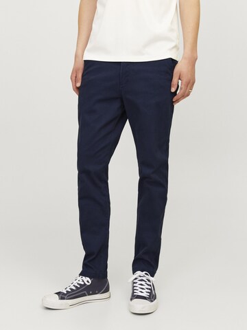 JACK & JONES Liibuv Chino-püksid 'JPSTMarco JJDave', värv sinine: eest vaates