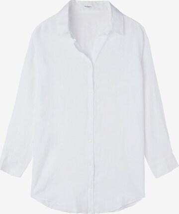 CALZEDONIA Shirt Dress in White: front