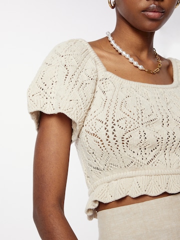 Pull-over 'Mimi' Gina Tricot en beige