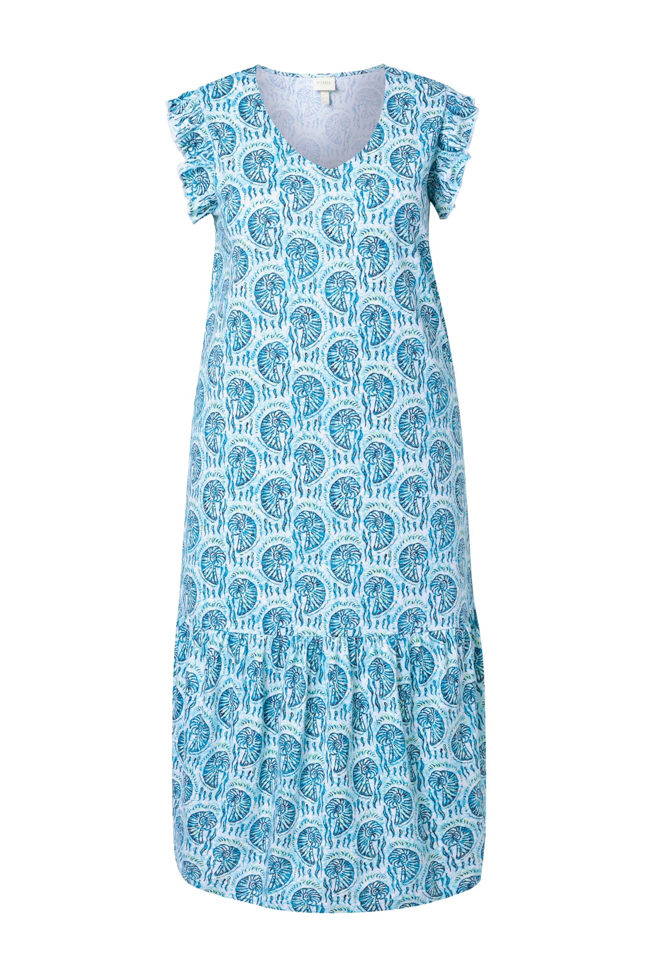 Ulla Popken Kleid in Blau: Vorderseite