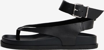 juoda Tommy Jeans Šlepetės per pirštą: priekis