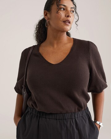 WE Fashion Sweter w kolorze brązowy