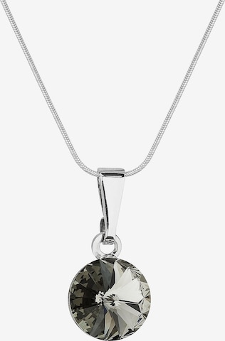 EXCLUSIVE EDITION Necklace 'Rivoli adorned with Swarovski crystals' in Grey: front
