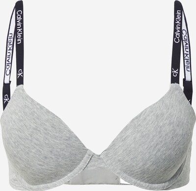 Calvin Klein Underwear Soutien-gorge 'Demi' en gris chiné / noir / blanc, Vue avec produit