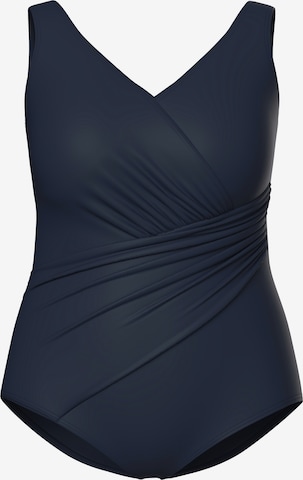 Ulla Popken Badeanzug in Blau: Vorderseite