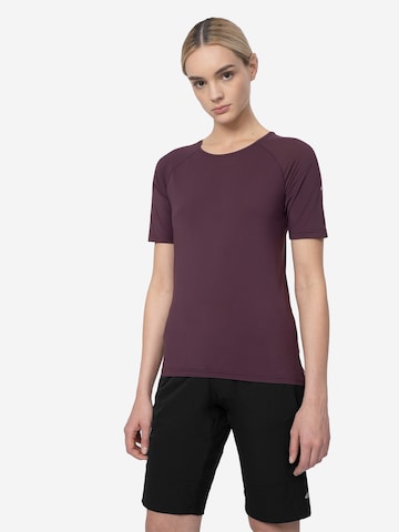 purpurinė 4F Sportiniai marškinėliai: priekis