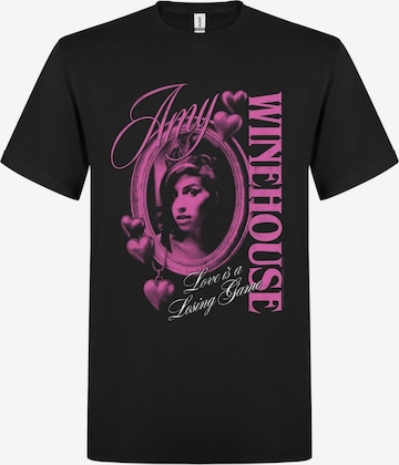 T-Shirt 'Amy Winehouse Love is a Losing Game T-Shirt' Amy Winehouse en noir : devant