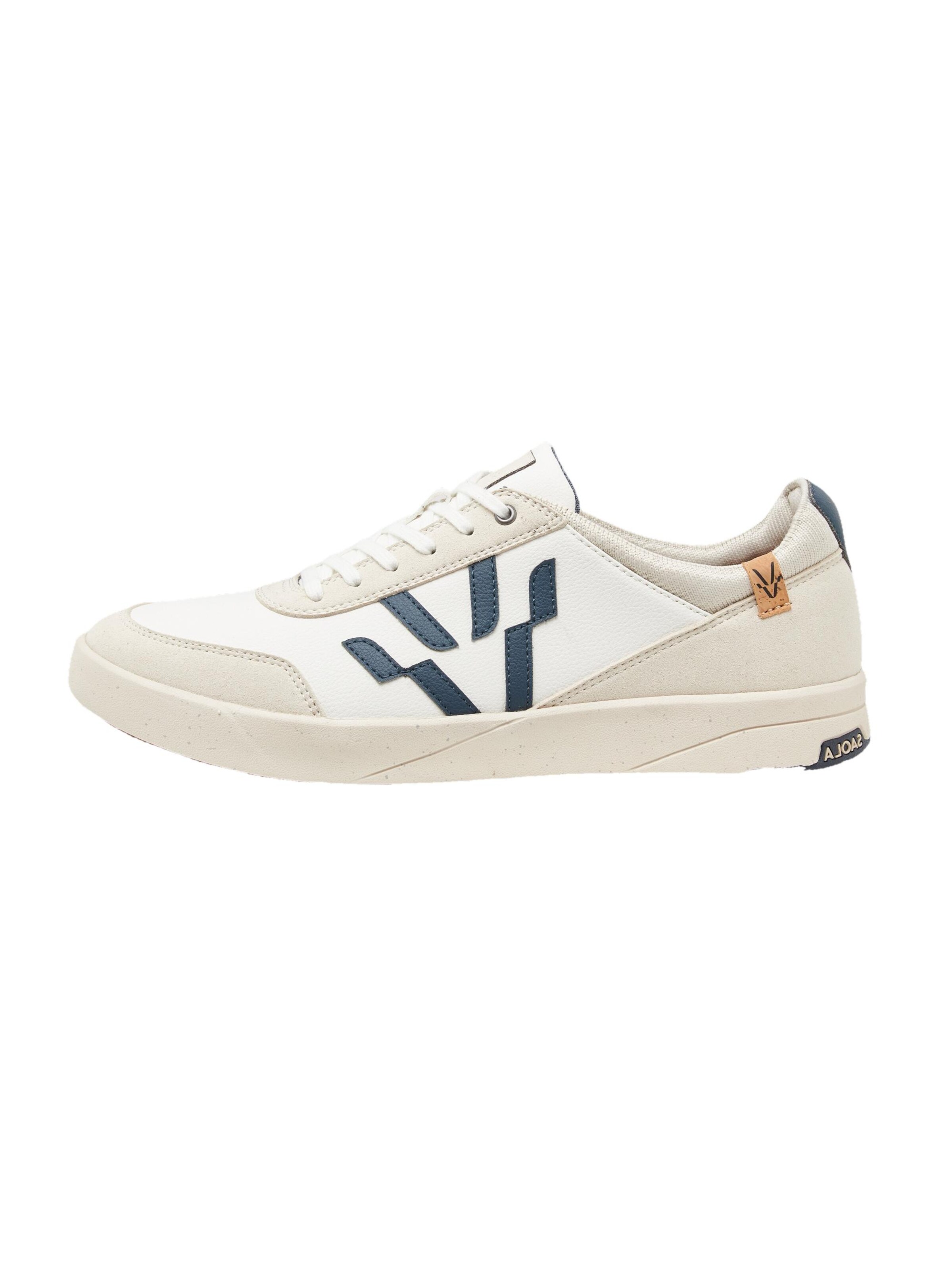 SAOLA Schnürschuh 'Cali M White Navy' in Weiß