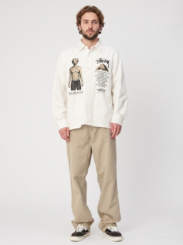 Carhartt WIP Baggy Trousers in Brown: front