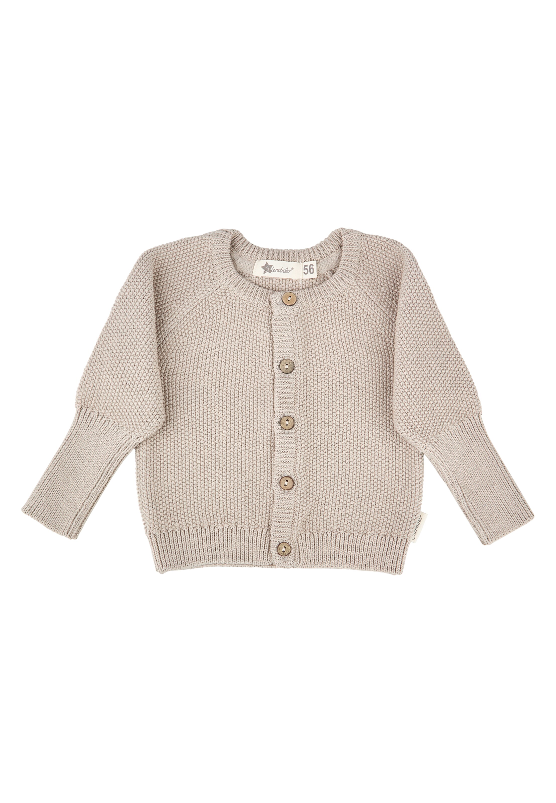 STERNTALER Knit Cardigan in Beige: front