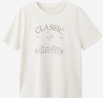 Tricou 'RIN' de la MANGO pe alb: față