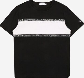 Calvin Klein Jeans - Camiseta en negro: frente