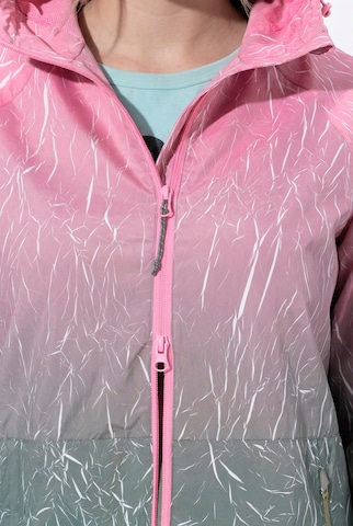 Ulla Popken Weatherproof jacket in Pink