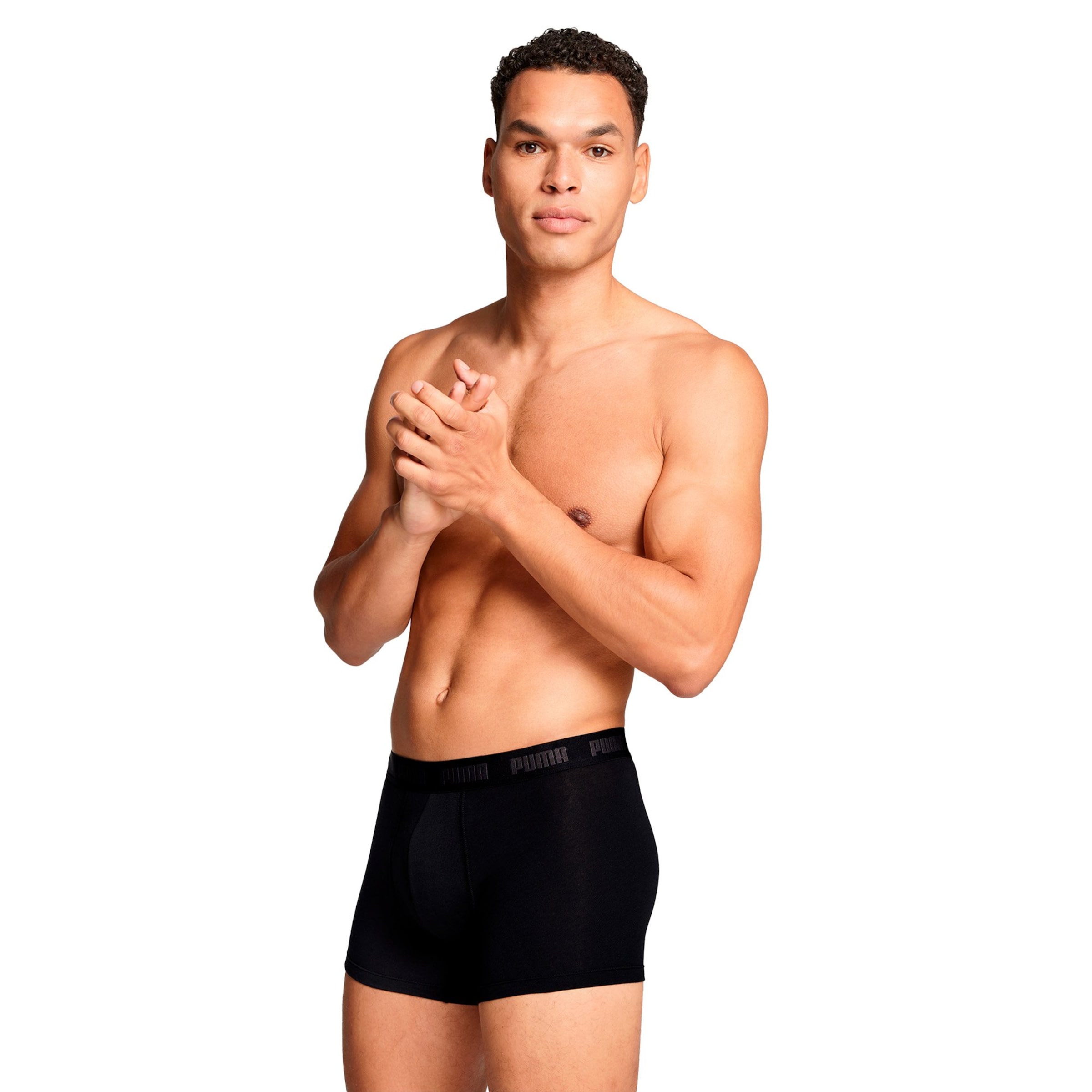 PUMA Bokserki w kolorze szary: przód