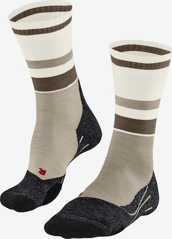 FALKE Sportsocken 'TK2 Explore Compression' in Beige: Vorderseite
