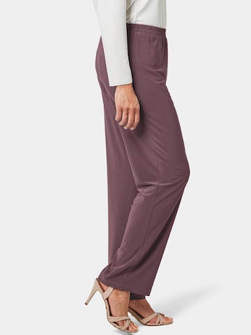 Goldner Loosefit Hose in Lila