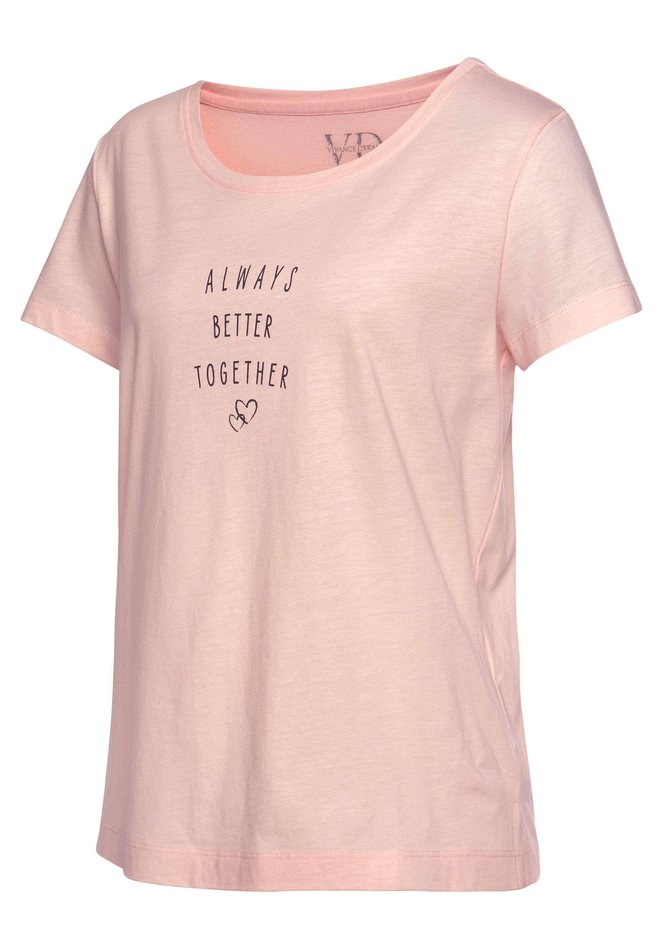 VIVANCE Pyjamapaita värissä vaaleanpunainen