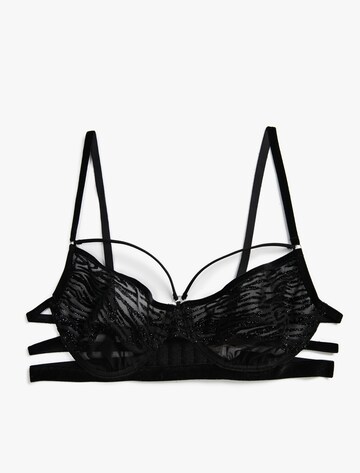 Koton T-shirt Bra in Black: front