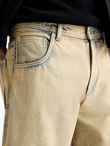 Pull&Bear Wide Leg Jeans i beige