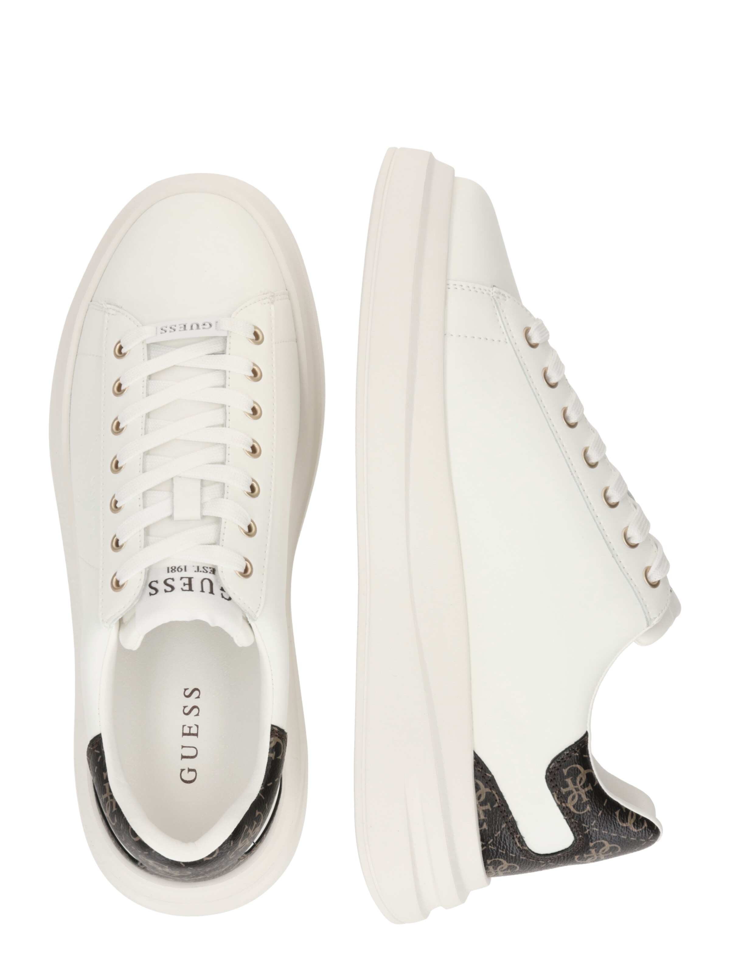 GUESS Sneaker 'ELBA' in Weiß