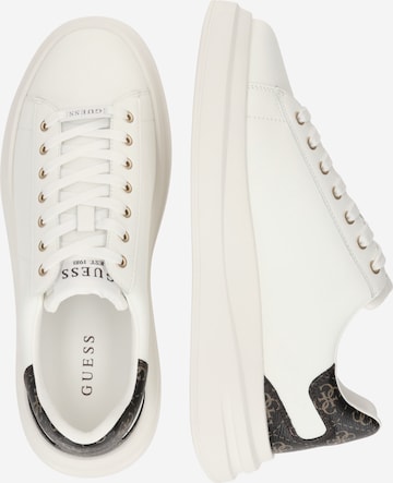 Baskets basses 'ELBA' GUESS en blanc