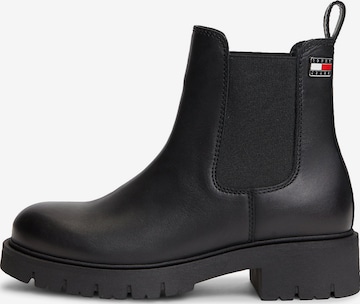 Tommy Jeans Chelsea Boots in Schwarz: Vorderseite