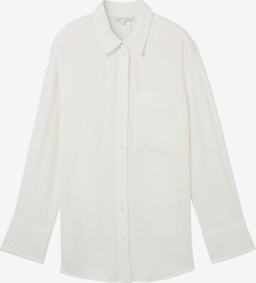 TOM TAILOR Blouse in Wit: voorkant