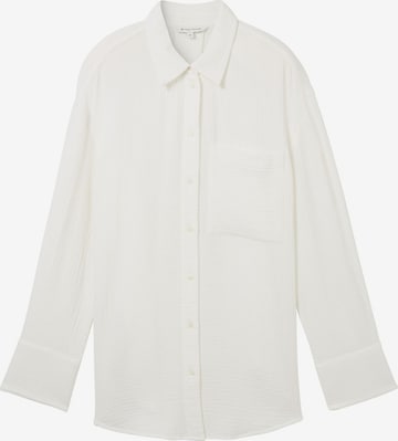 TOM TAILOR Blouse in Wit: voorkant