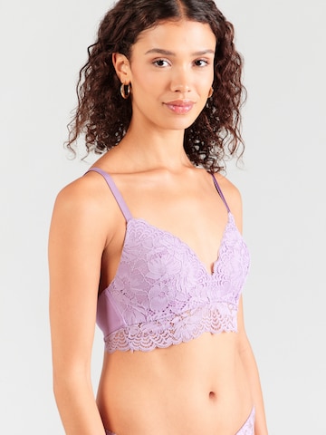 Hunkemöller - Triángulo Sujetador 'Andrea' en lila: frente