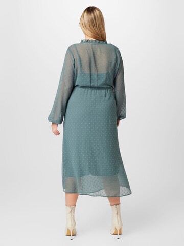 ABOUT YOU Curvy Shirt dress 'Juliana' in Green