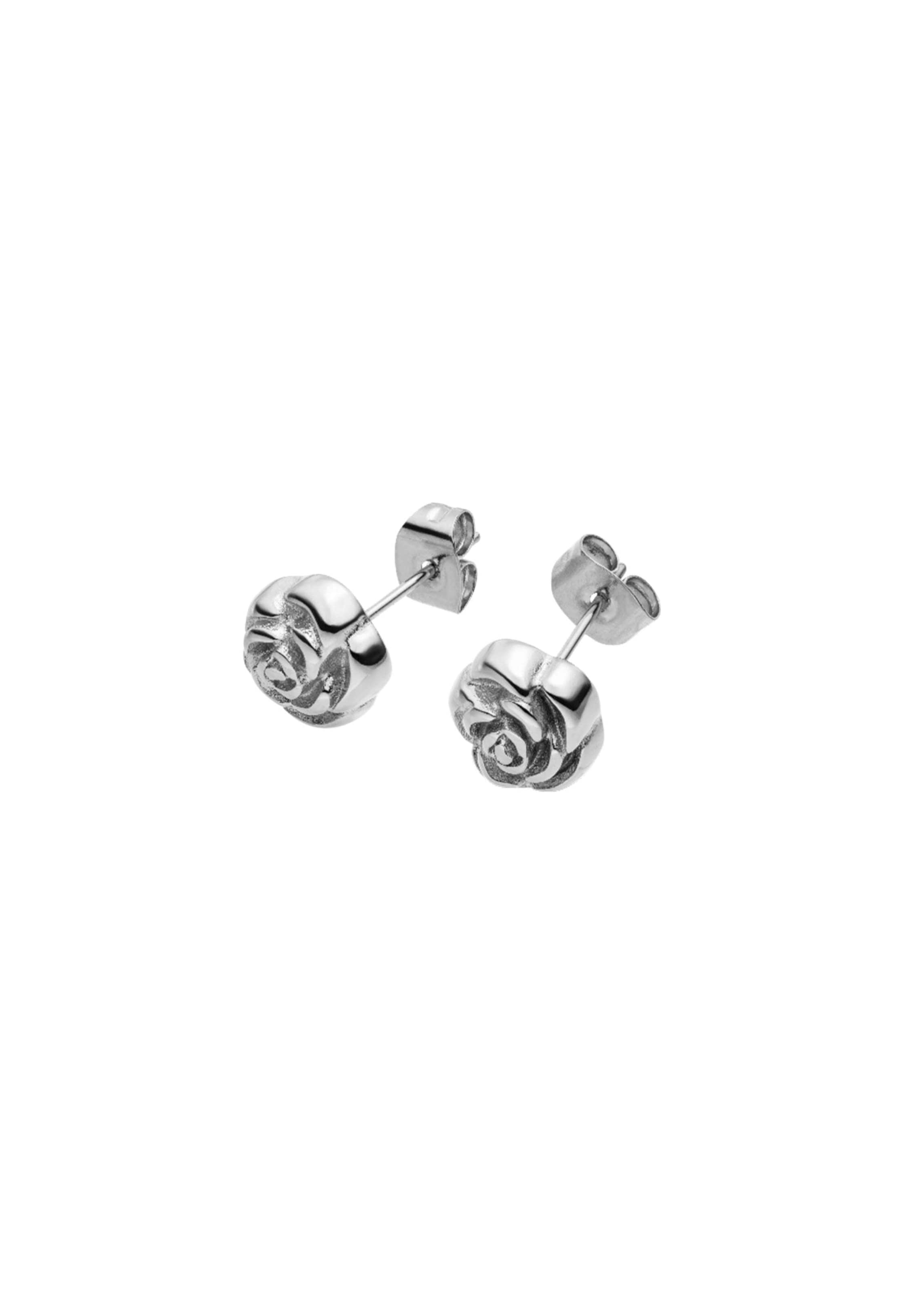 Boucles d'oreilles 'Velvet Rose' PURELEI en argent : devant