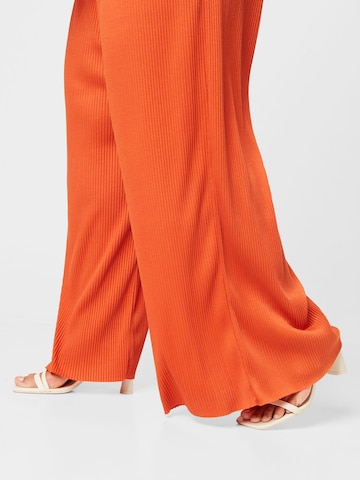 ABOUT YOU Curvy Lużny krój Spodnie 'Dion' w kolorze pomarańczowy