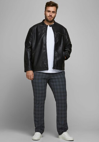 Veste mi-saison 'Rocky' Jack & Jones Plus en noir