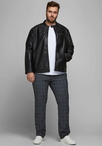 Veste mi-saison 'Rocky' Jack & Jones Plus en noir