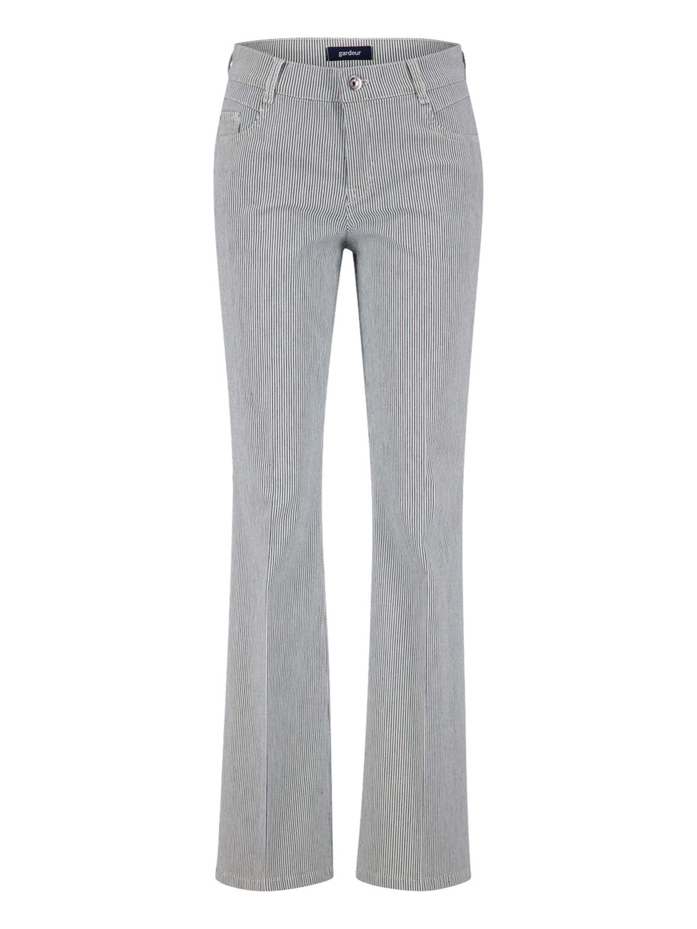 Gardeur Slim fit Trousers 'ZURI126' in Grey: front