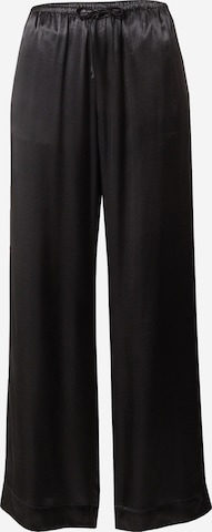 Gina Tricot Wide leg Broek in Zwart: voorkant