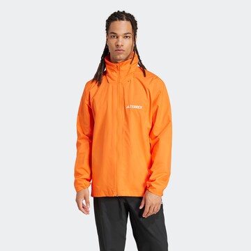 ADIDAS TERREX Outdoor jacket 'Ess' in Orange: front