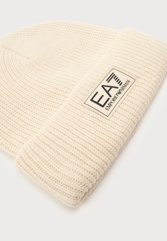 EA7 Emporio Armani Beanie in Beige