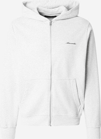 Abercrombie & Fitch Sweatjacke in Grau: Vorderseite