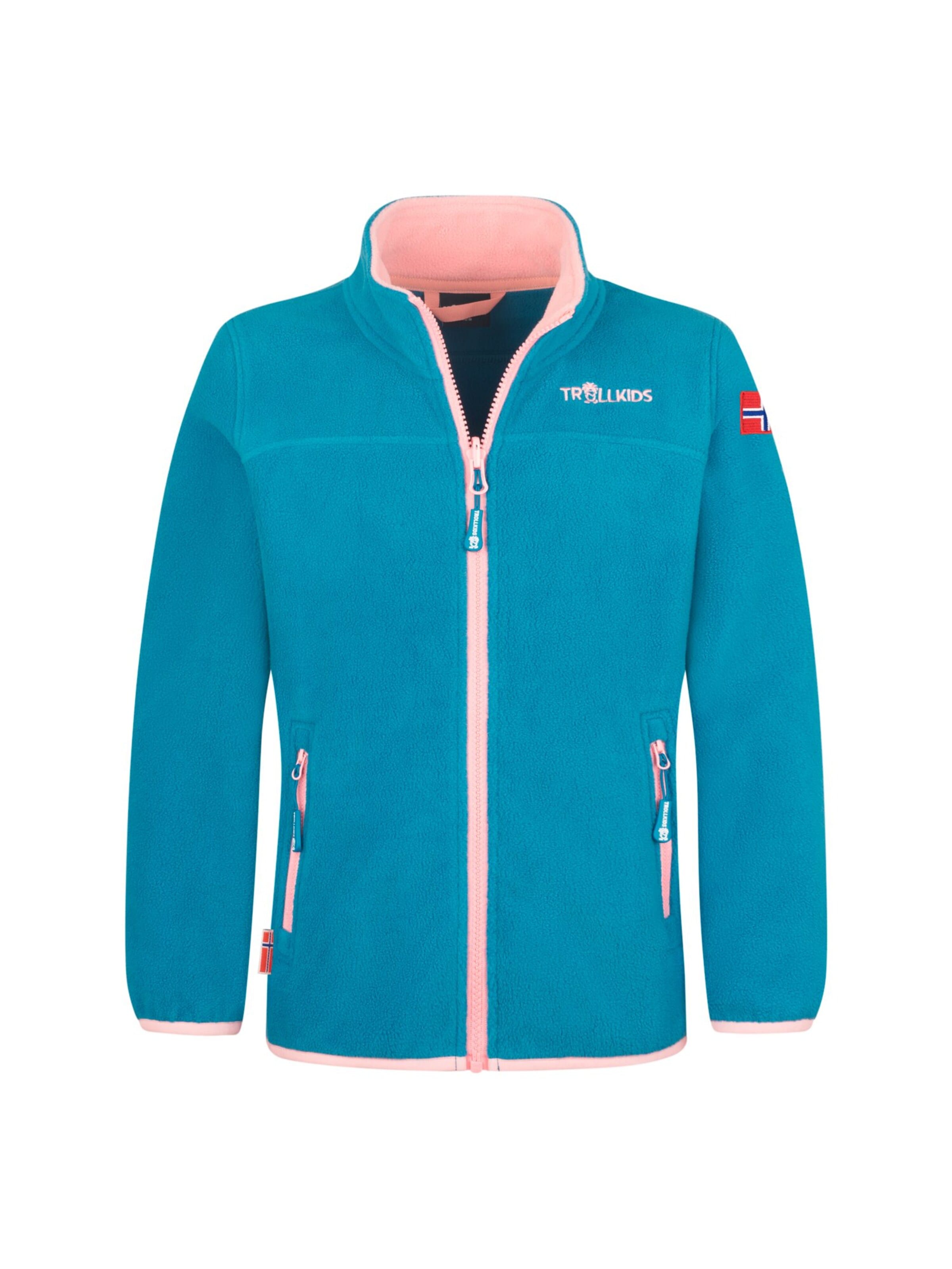 TROLLKIDS Fleece Jacket in Blue: front