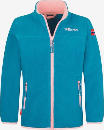 TROLLKIDS Fleece Jacket in Blue: front